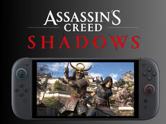 Assassin&#039;s Creed Shadows in riproduzione su Switch 2 (Fonte immagine: Ubisoft, Nintendo of America con modifiche)