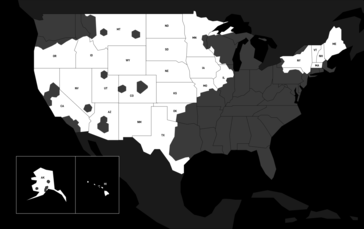 La mappa di Starlink evidenzia gli Stati USA idonei per la promozione Risparmio Regionale. (Fonte: SpaceX)