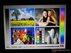 Ampi angoli di visualizzazione IPS. Cambia leggermente il contrasto e i colori se la visualizzazione avviene da angolazioni estreme