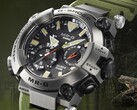 Casio presenta l'orologio subacqueo top di gamma MR-G Frogman MRG-BF1000RG con il motivo della rana Golia. (Fonte: Casio)